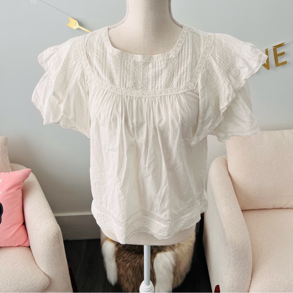Loveshackfancy ruffle top 🌸